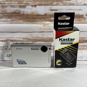 Nikon COOLPIX S9 6.1MP Digital Camera Silver | Battery & Charger